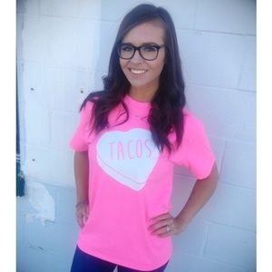 Candy Heart "TACOS" Tee